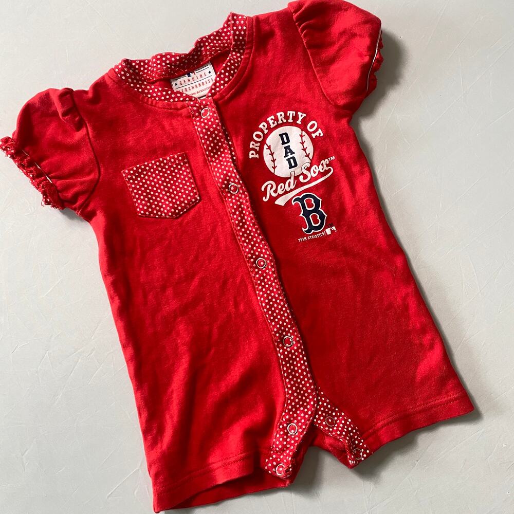 Vintage MLB Genuine Merchandise Boston Red Sox Baseball Romper